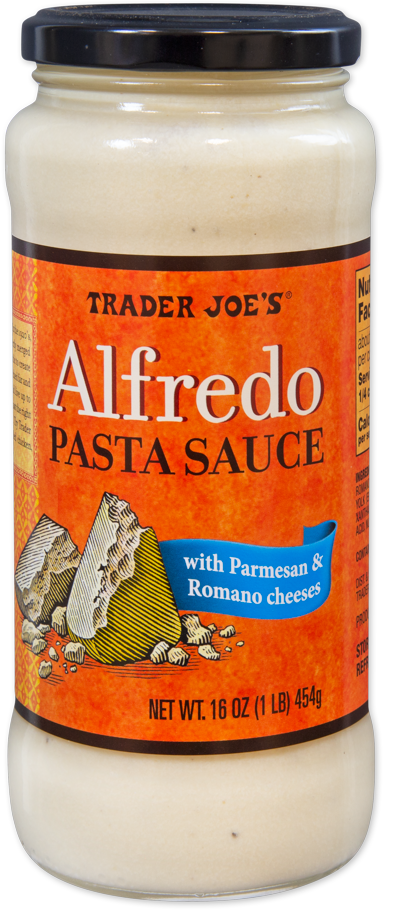 Trader Joe's Alfredo Pasta Sauce jar