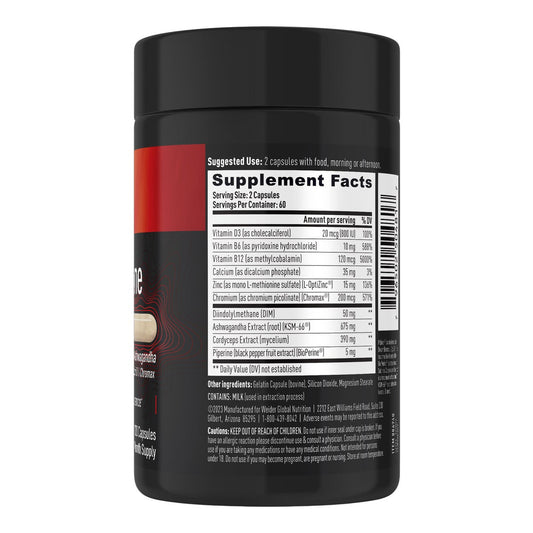 Weider Prime testosterone support supplement front label