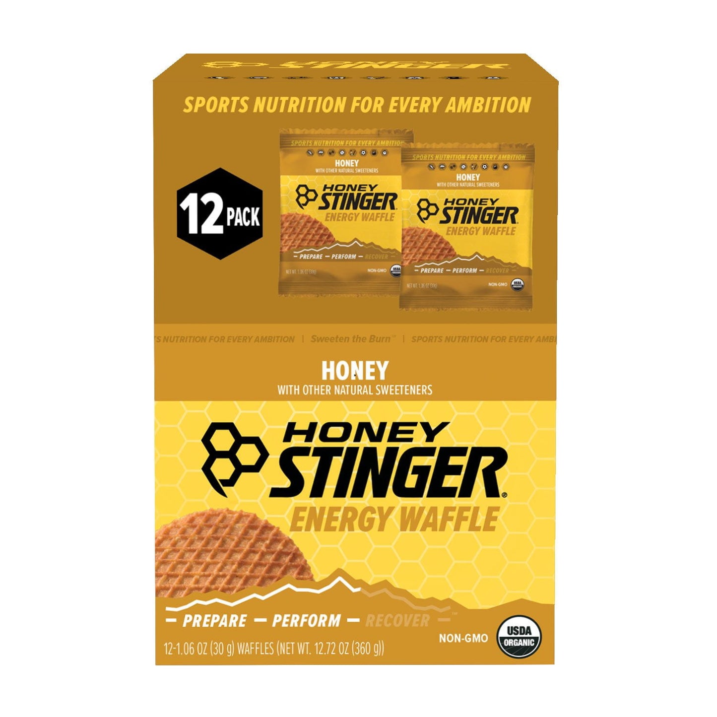 Honey Stinger organic energy waffle honey 12 pack