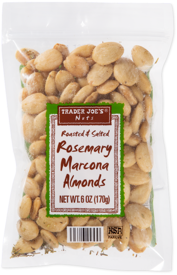 Roasted and salted rosemary Marcona almonds