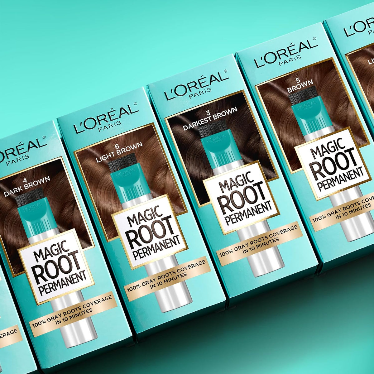 Magic Root permanent hair color kit for gray roots