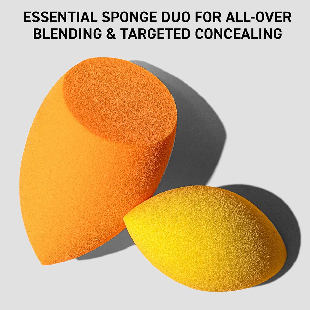 Cosmetic sponge set for complexion blending and undereye concealer