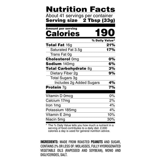 Jif creamy peanut butter value pack front view
