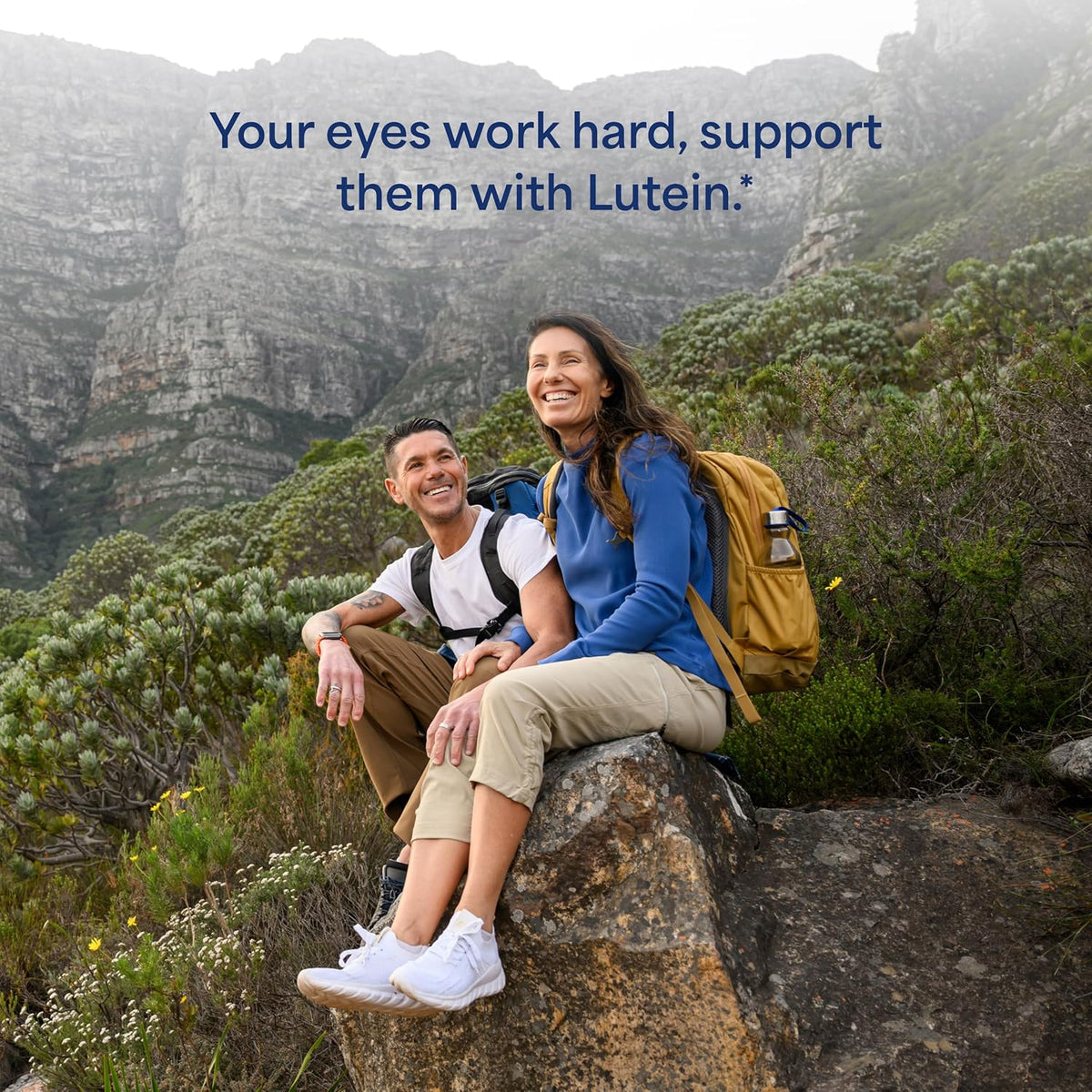 Premium lutein and zeaxanthin supplement bottle