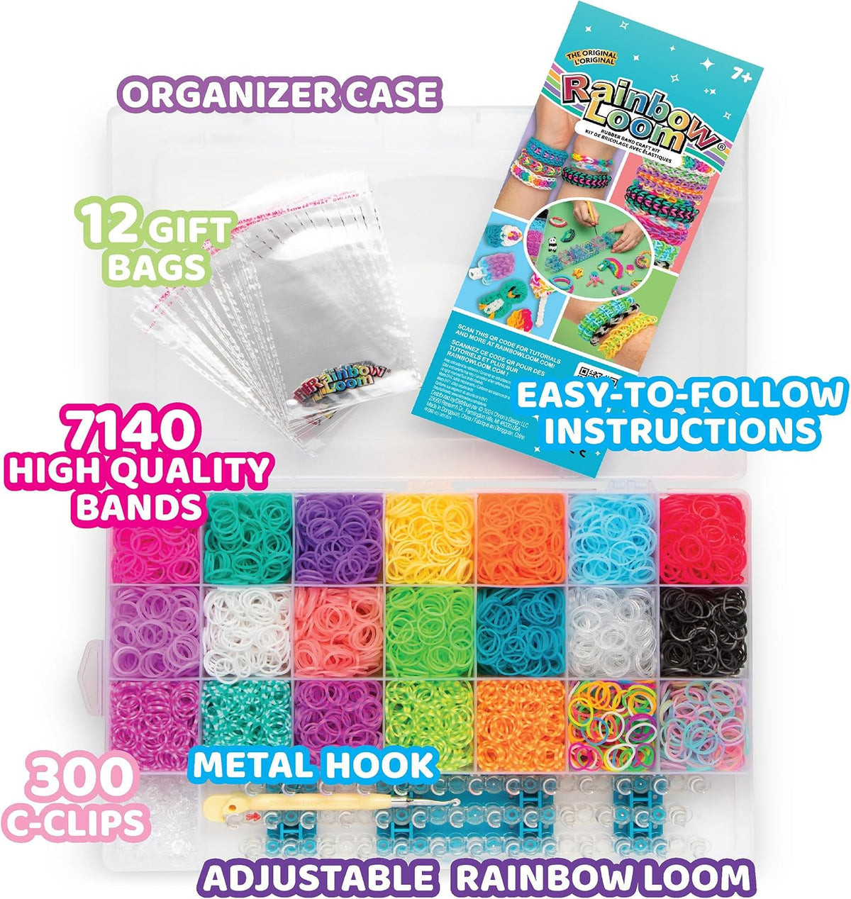 DIY loom bracelet gift set for kids