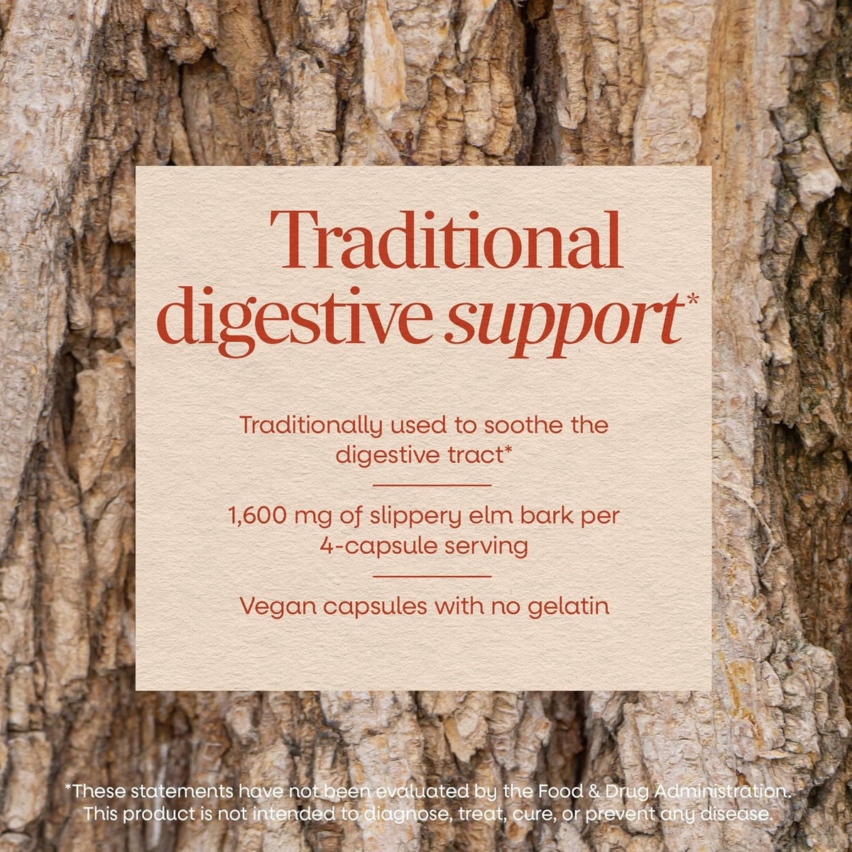 Nature's Way supplement bottle with slippery elm bark