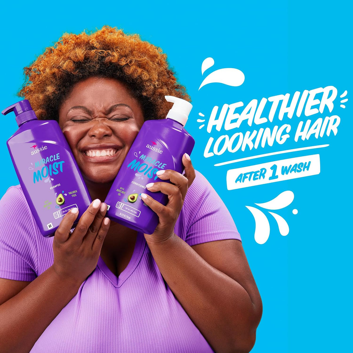 Aussie Miracle Moist cruelty-free hair care shampoo