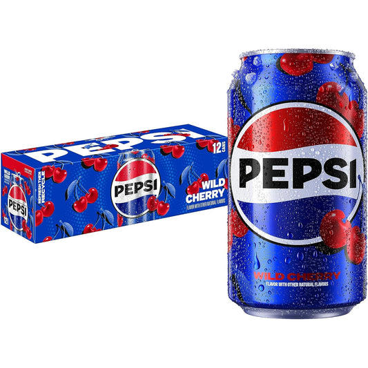 Pepsi Cola Wild Cherry 12 fl oz cans