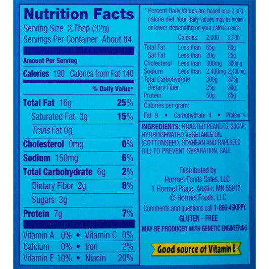 Skippy peanut butter value pack for pantry use