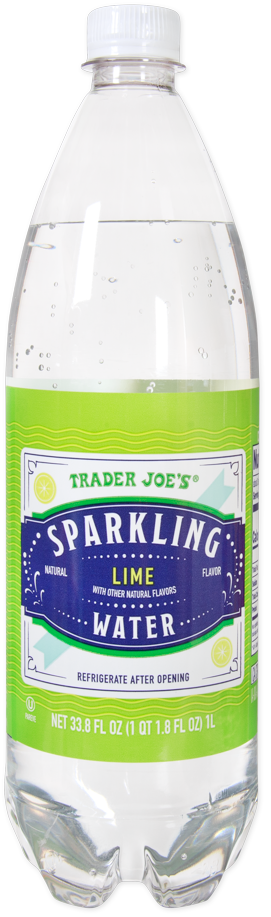 Trader Joe's lime sparkling water kosher beverage