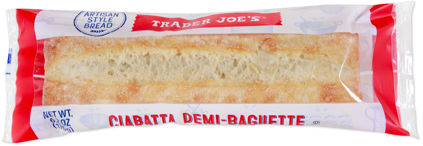Trader Joe's ciabatta demi-baguette bread