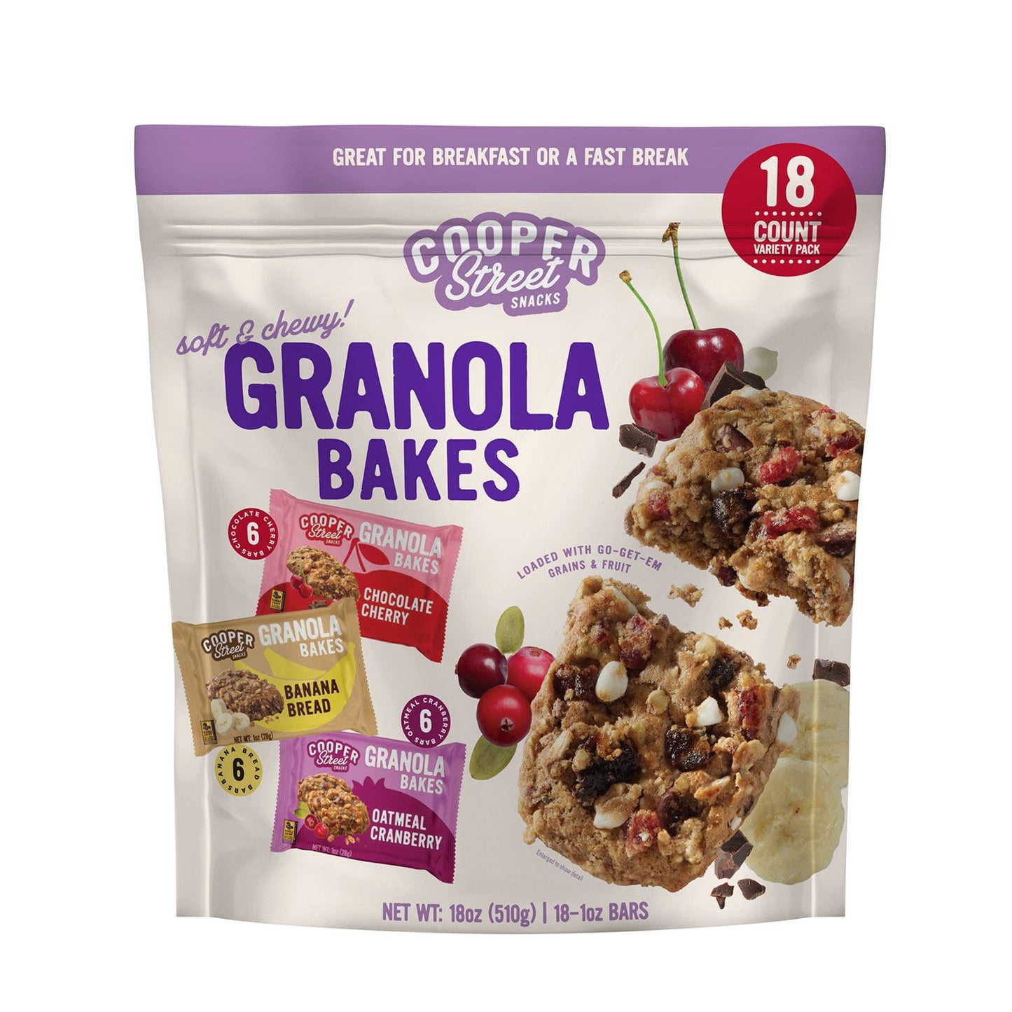 Cooper Street granola bakes variety pack 18 count