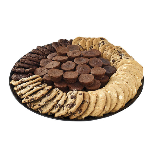 Assorted brownies and cookies party dessert platter