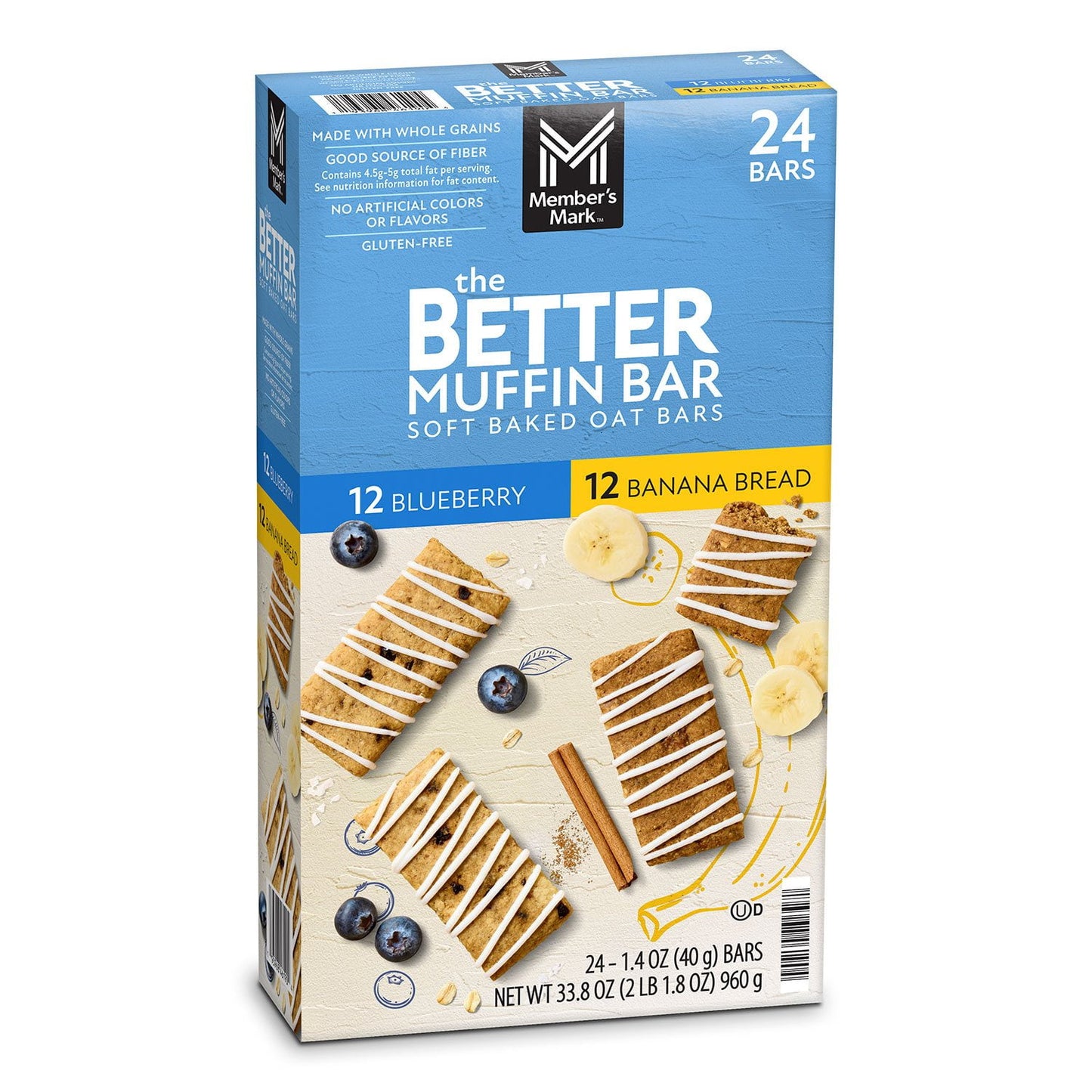 Member's Mark Better Muffin Bar Variety Pack 24 ct