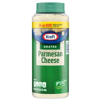 Kraft grated Parmesan cheese 24 oz container