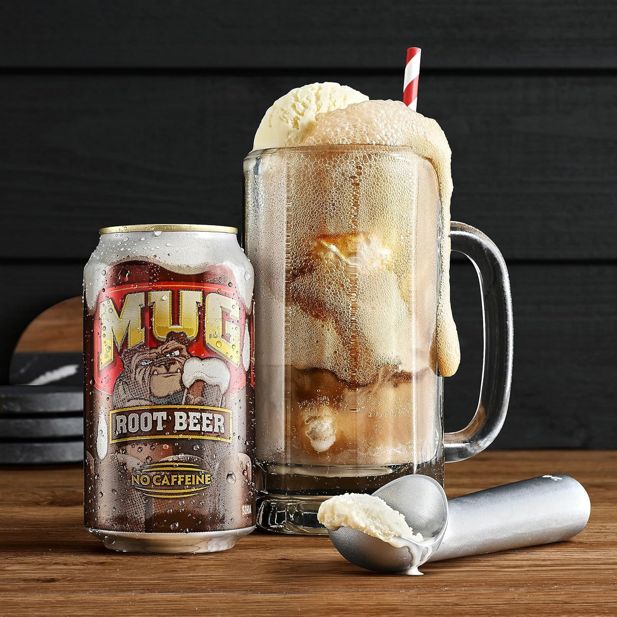 Mug Root Beer soft drink mini cans