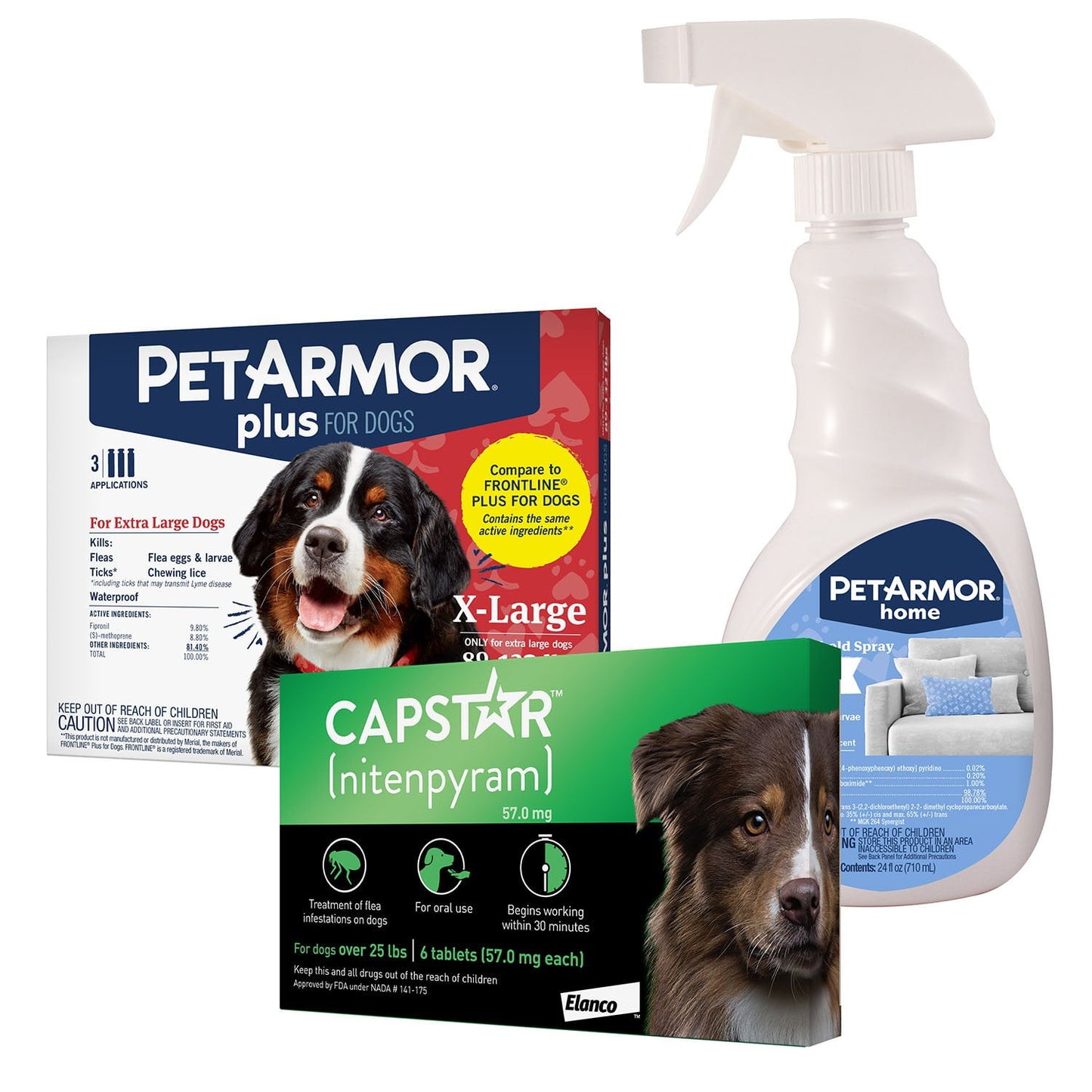 PetArmor Plus Capstar flea and tick bundle for extra large dogs