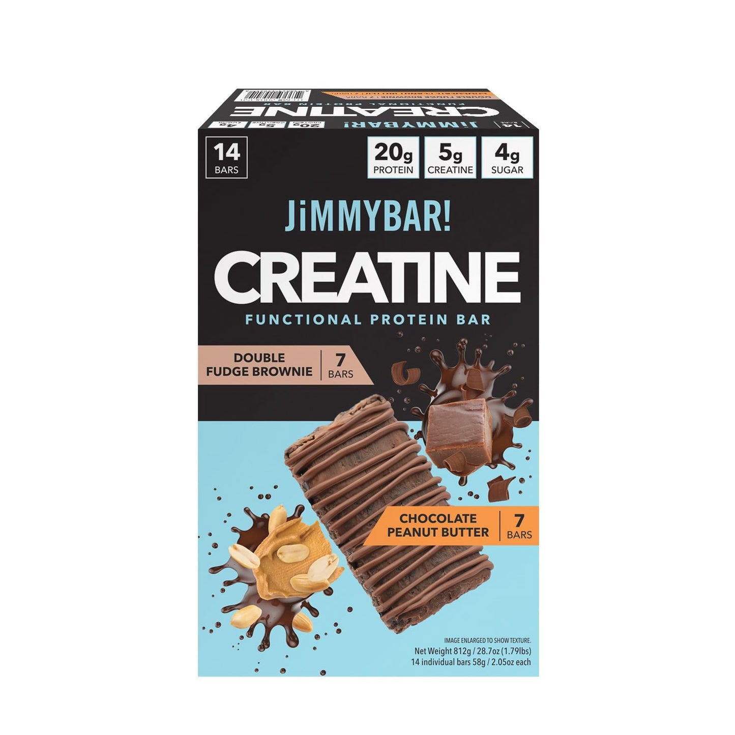 JiMMYBAR creatine functional protein bar variety pack 14 ct
