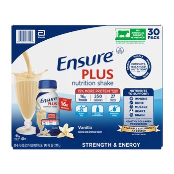 Ensure Plus vanilla nutrition shake 30 pack