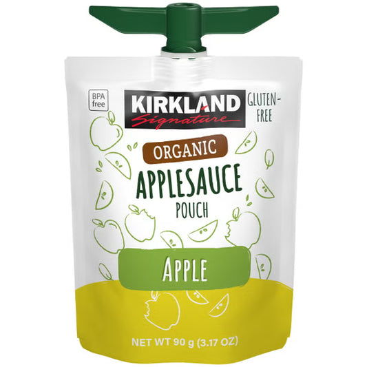 Kirkland Signature, Organic Applesauce, 3.17 oz, 24-Count