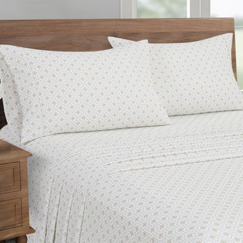 South Point Home Fashions beige microfiber 4-piece sheet set