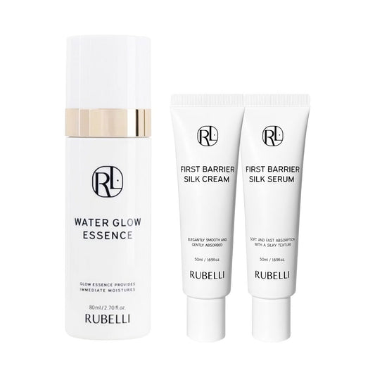 Rubelli Silk Skincare Set with essence serum and cream