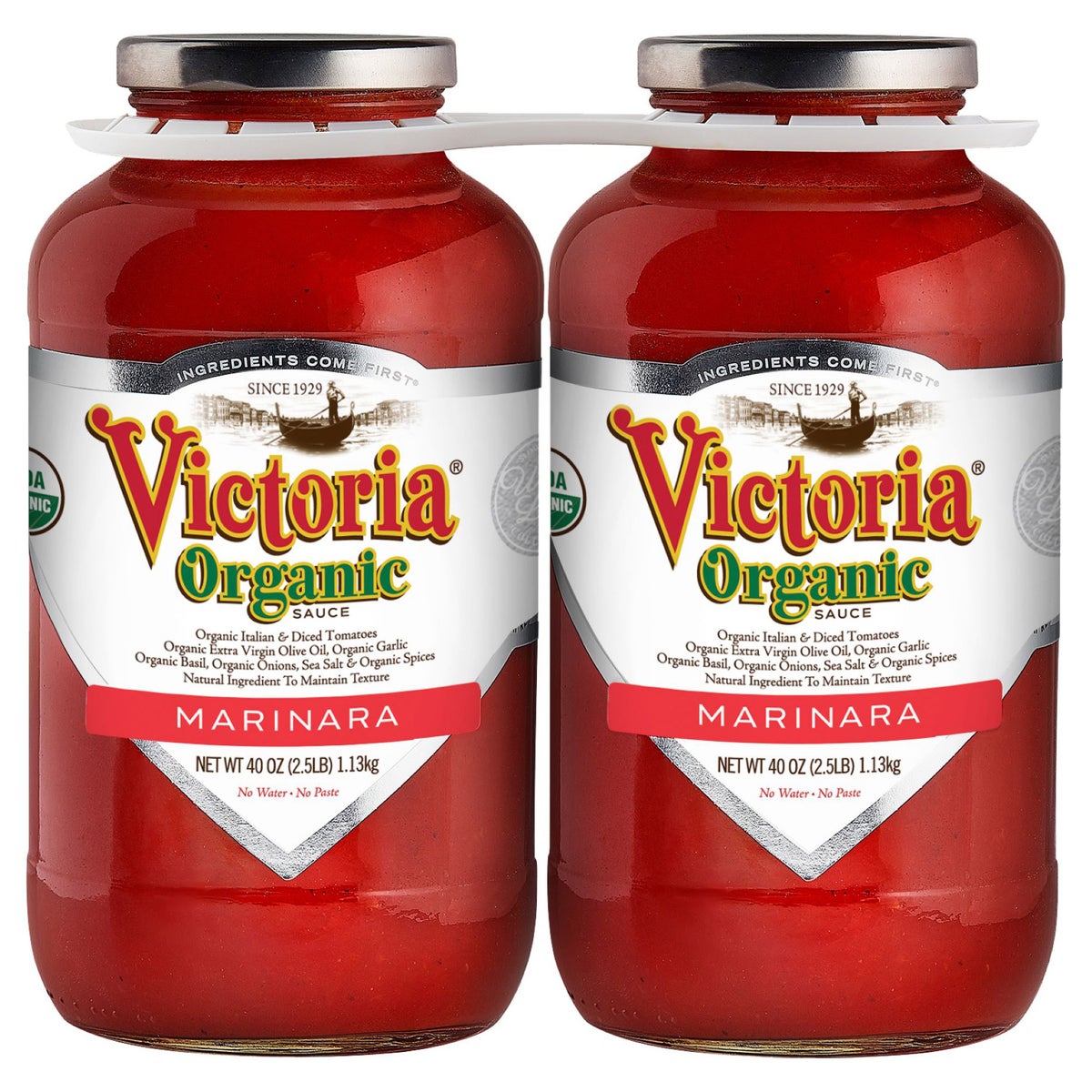 Victoria Organic Marinara Sauce 40 oz 2-count jars