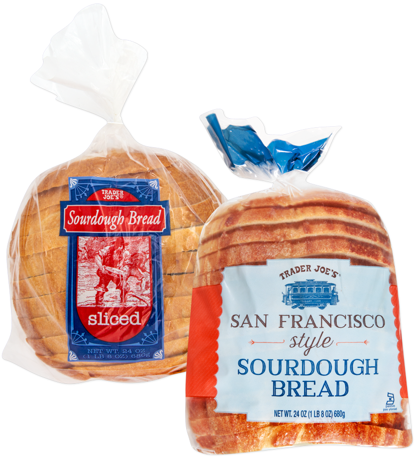 Trader Joe's sliced sourdough bread loaf