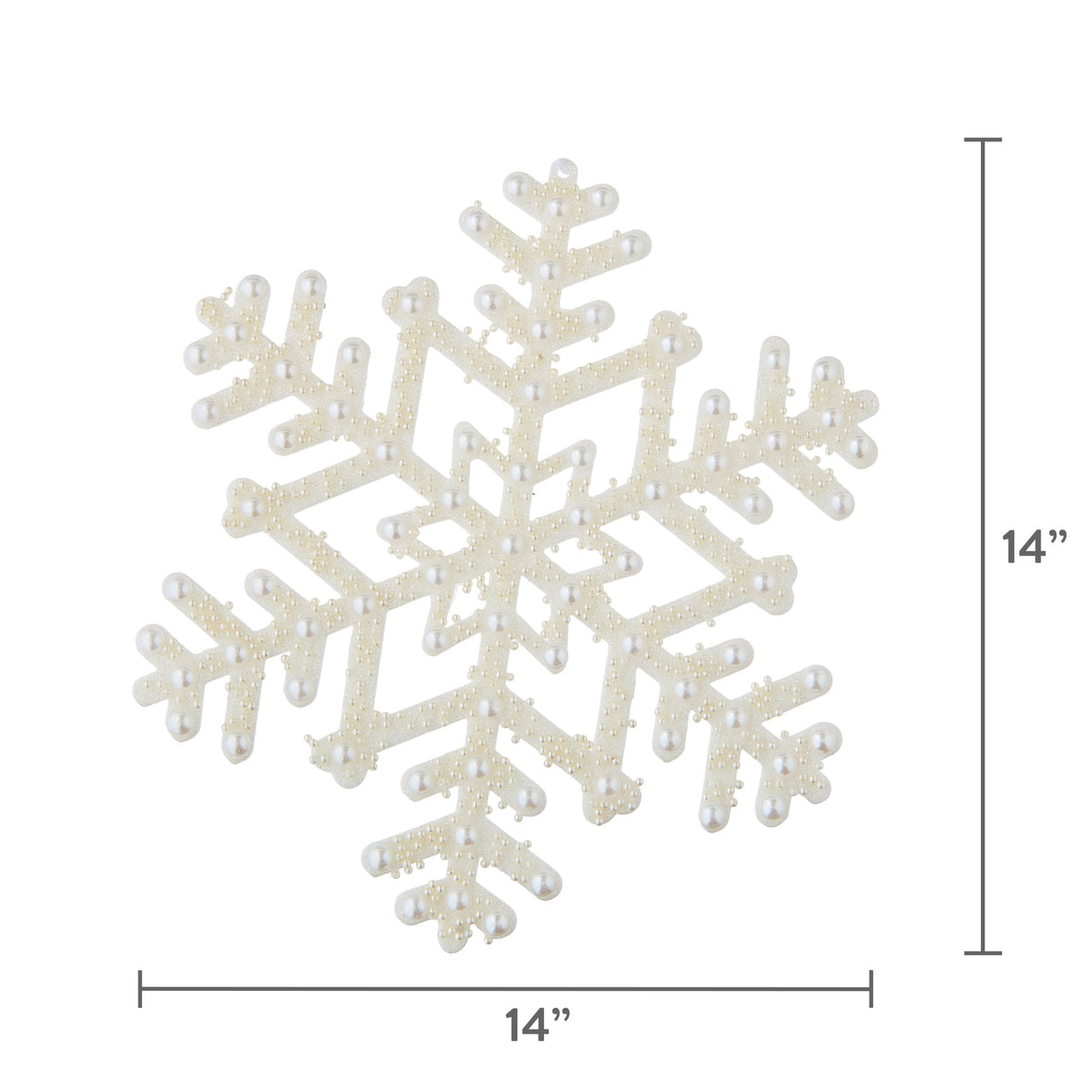 Holiday Time oversized snowflake with frosty white finish