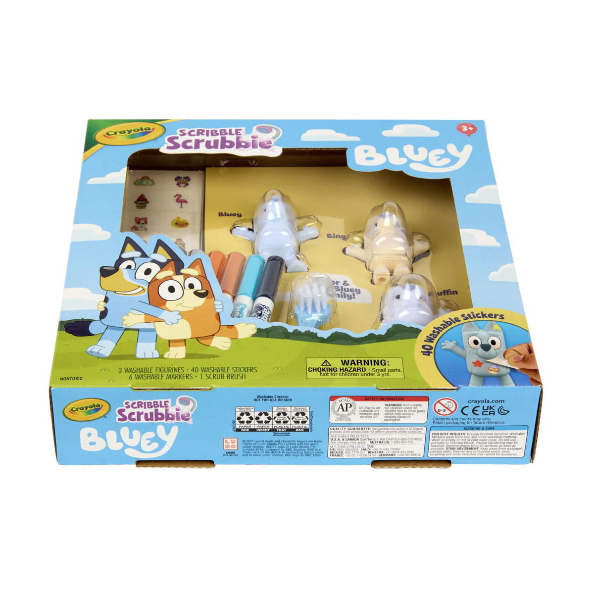 Crayola Bluey washable toy set for ages 3 and up