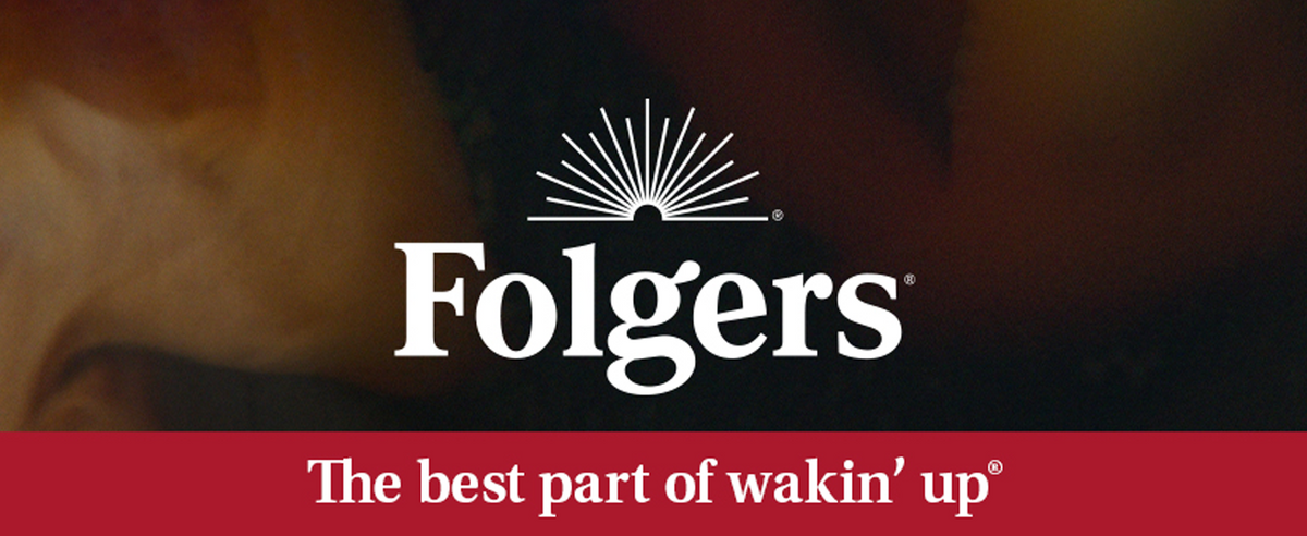 Folgers medium roast ground coffee packaging