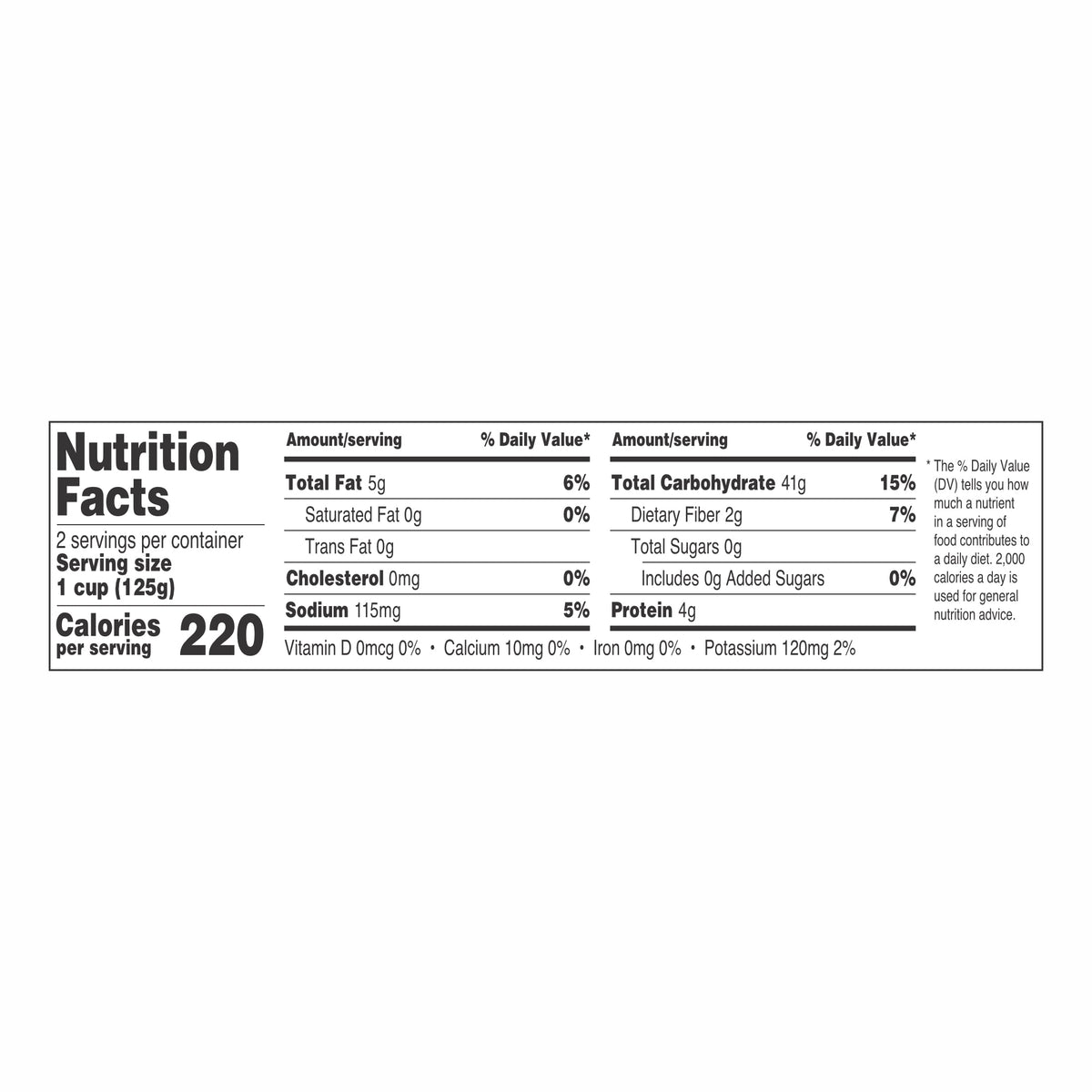 Great Value individual 4.4 oz brown rice cups