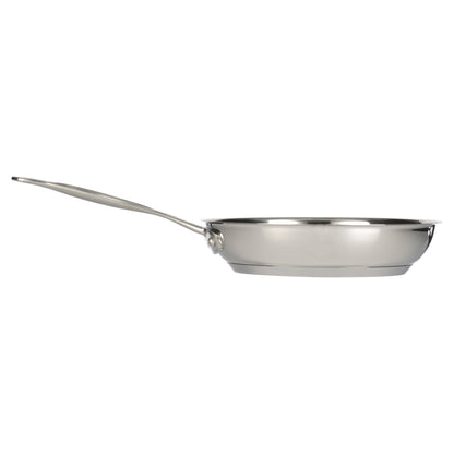 Chef's Classic stainless steel frying pan with ergonomic handle