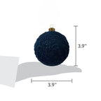 Holiday Time coordinating dark blue seasonal ornaments