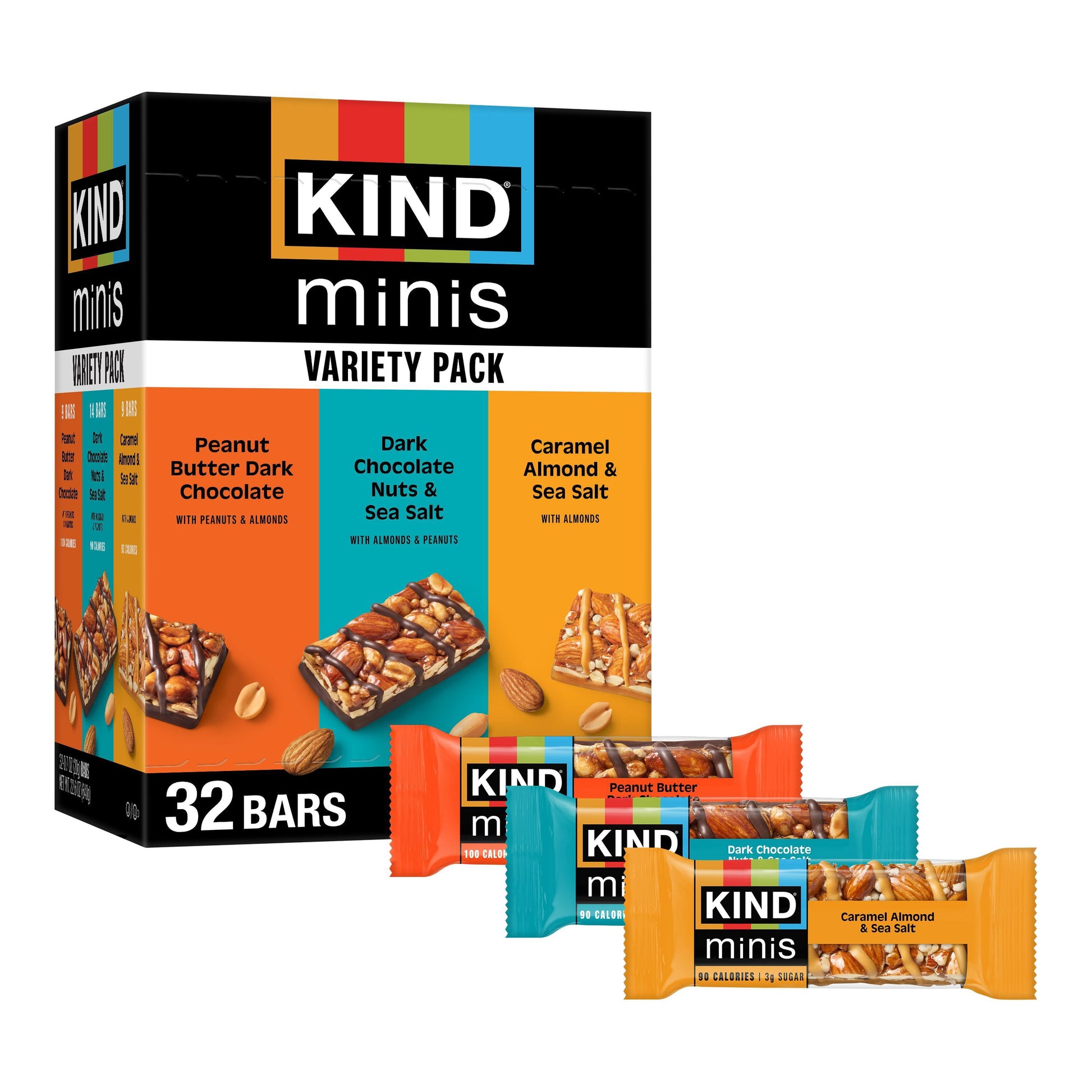 KIND Snacks Mini Nut Bar variety pack 32 count