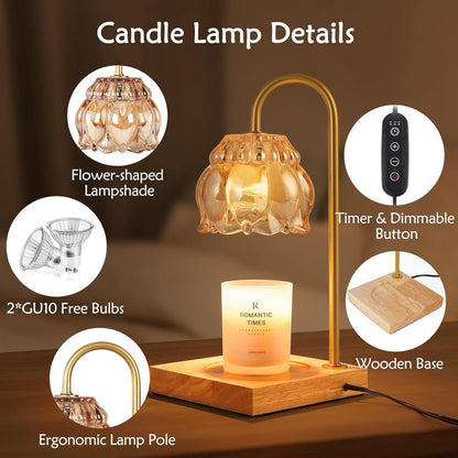 Electric dimmable candle lamp by Nordic Hygge