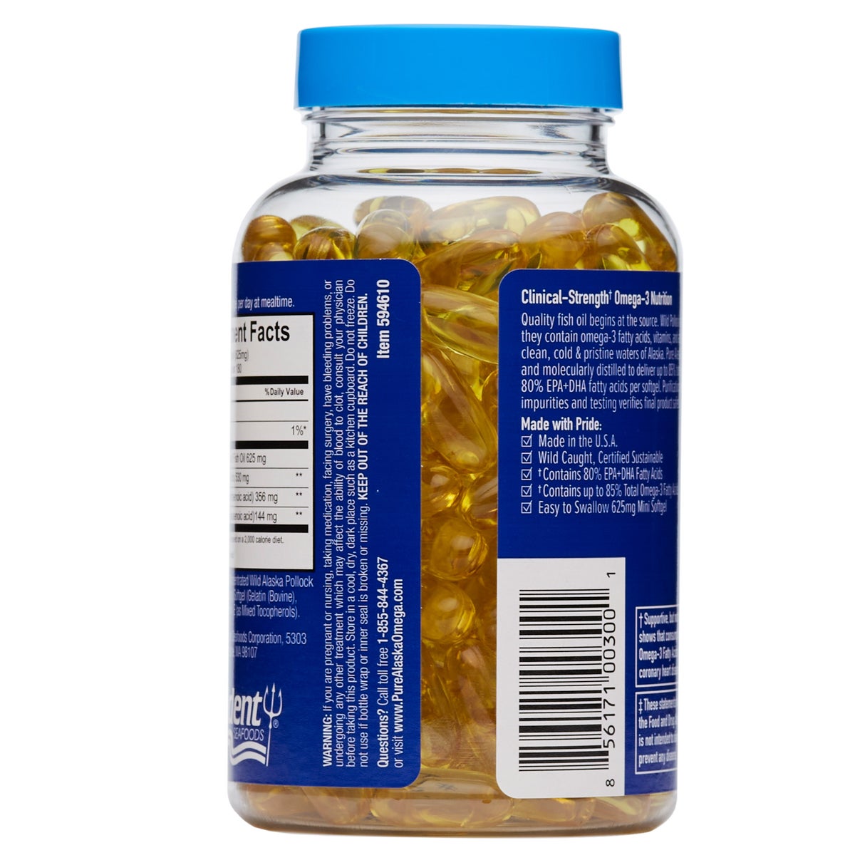 Pure Alaska Omega EPA and DHA supplement details