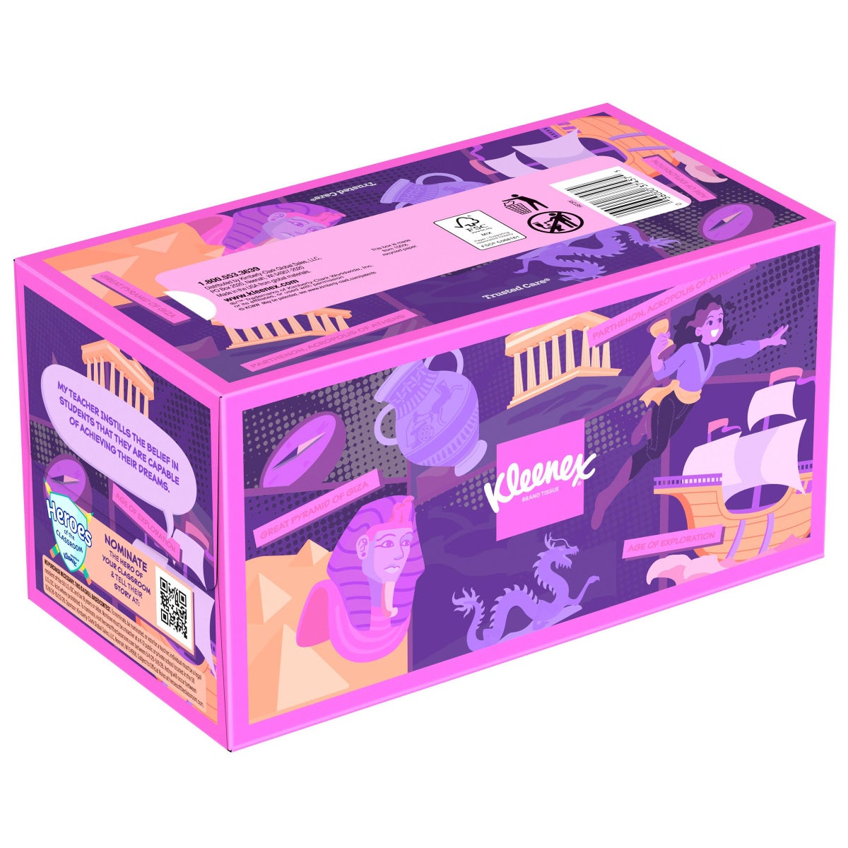 Bulk pack of Kleenex 2-ply facial tissues