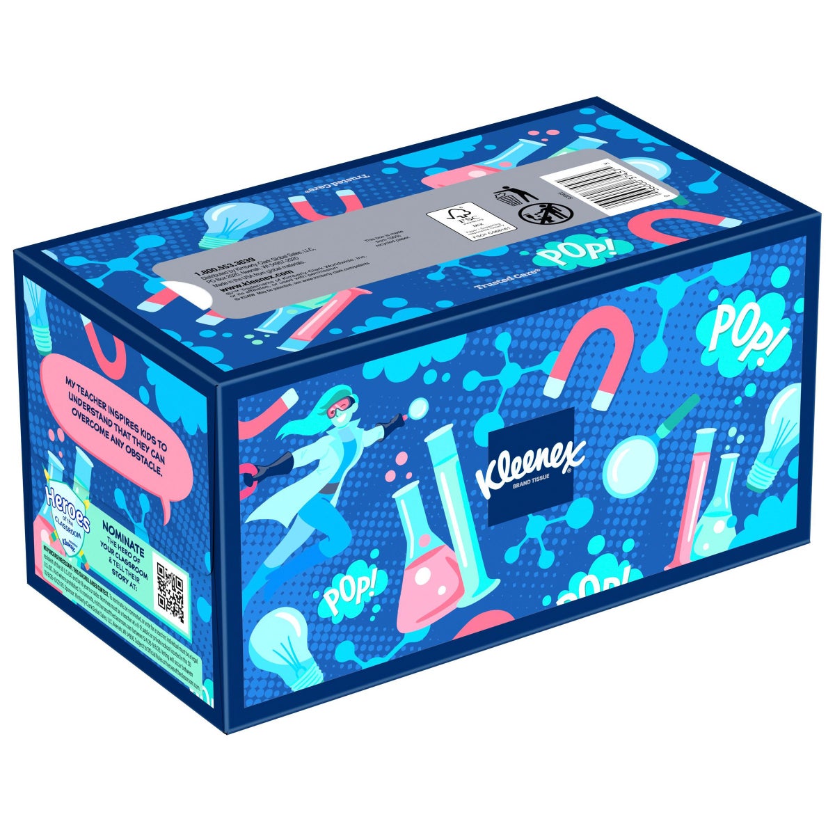 Kleenex tissue box with 230 tissues per box