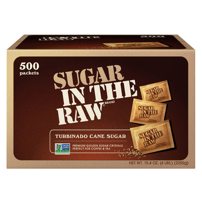 Sugar In The Raw turbinado cane sugar 500-count packets