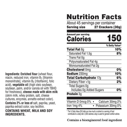 Cheez-It baked cheddar crackers in box