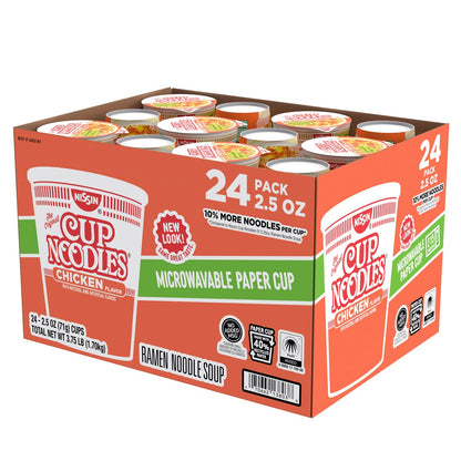 Nissin chicken cup noodles single-serve pantry snack