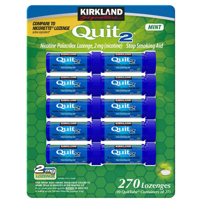 Kirkland Signature mint quit lozenges 270 count