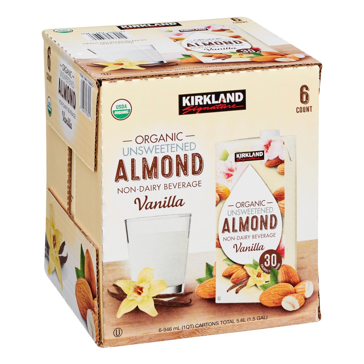 Vegan vanilla almond beverage by Kirkland Signature