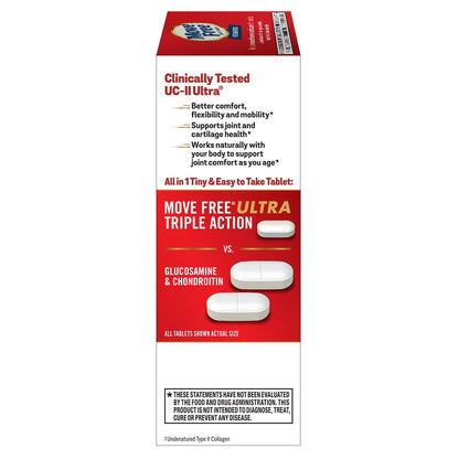 Schiff Move Free Ultra 75 tablet supplement front label