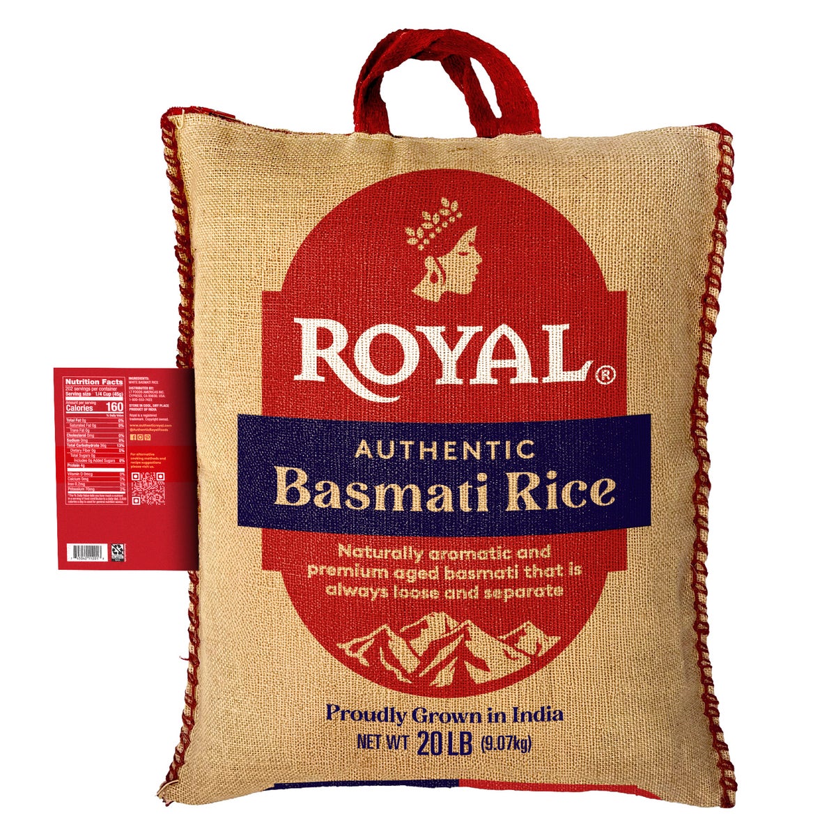 Premium aged basmati rice by Royal
