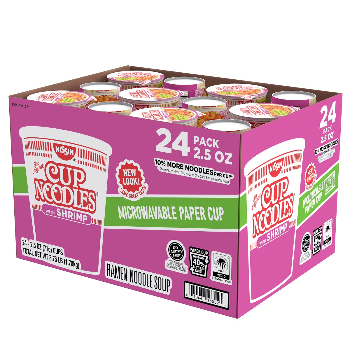 Nissin Cup Noodles shrimp flavor single cup