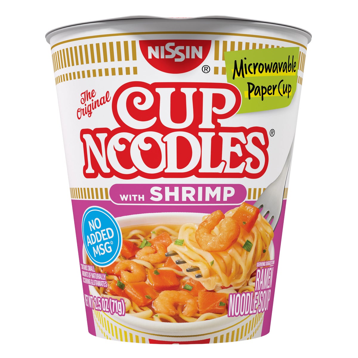Nissin Cup Noodles 2.5 oz shrimp cups