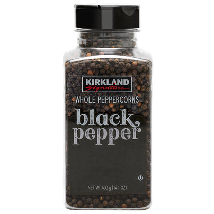 Kirkland Signature whole black peppercorns 14.1 oz