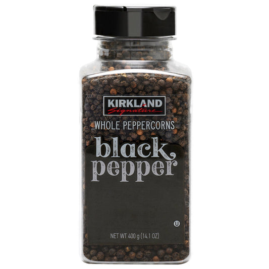Kirkland Signature whole black peppercorns 14.1 oz